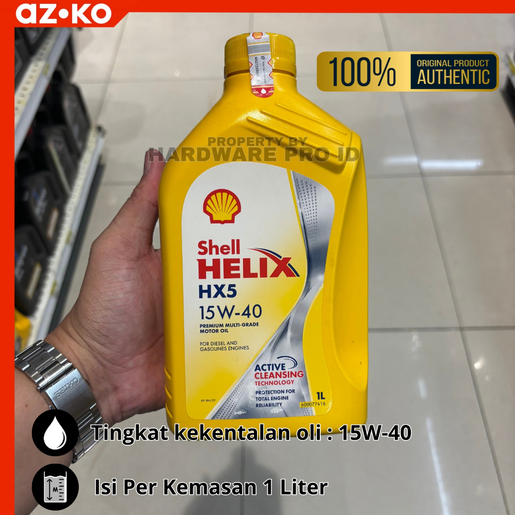 Oli Mobil Shell Helix Oli Mesin Mobil Hx5 15w40 1 Ltr Oli Shell Helix HX5 / Oli Shell Helix HX5