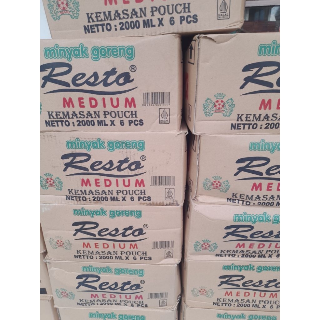 

Minyak Goreng Resto 2L 1 dus isi 6 pouch