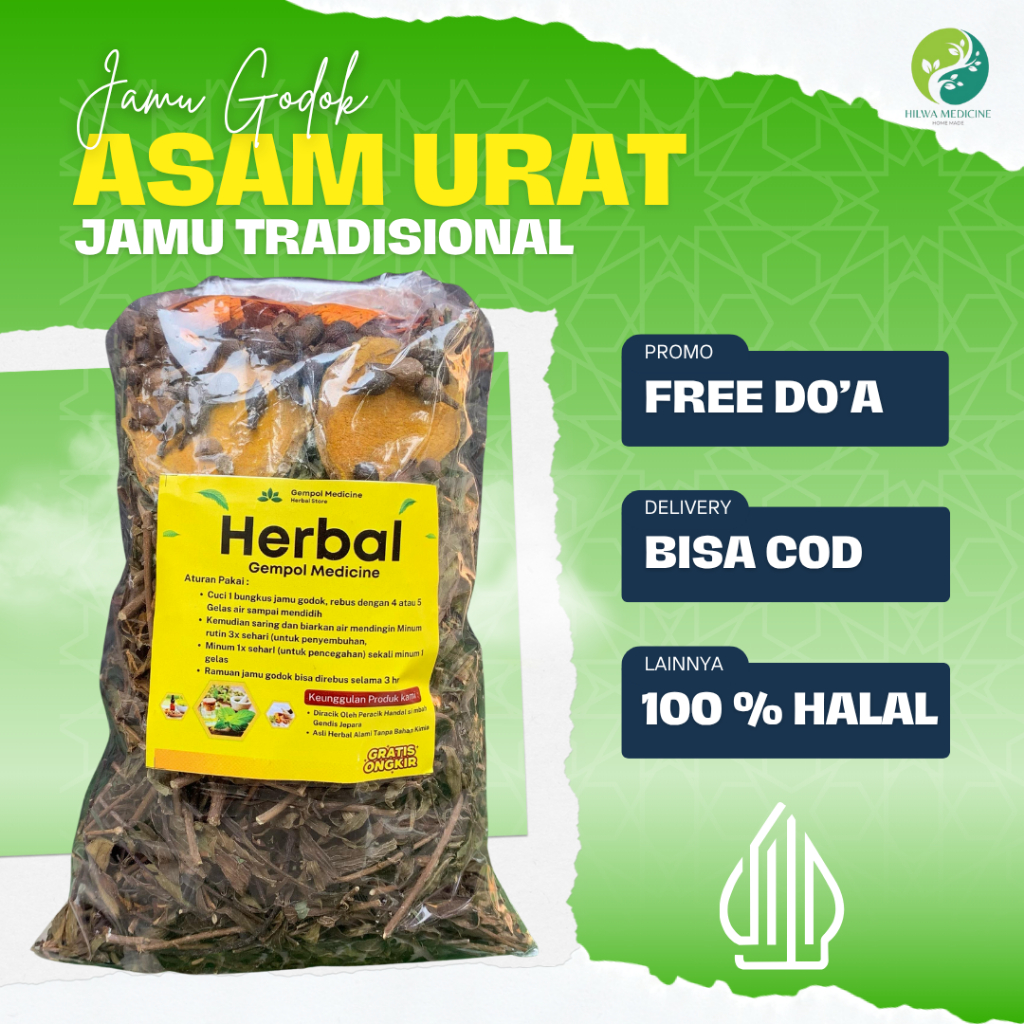 

JAMU HERBAL ASAM URAT TERBAIK / JAMU GODOK ASAM URAT MANJUR / FREE DO'A