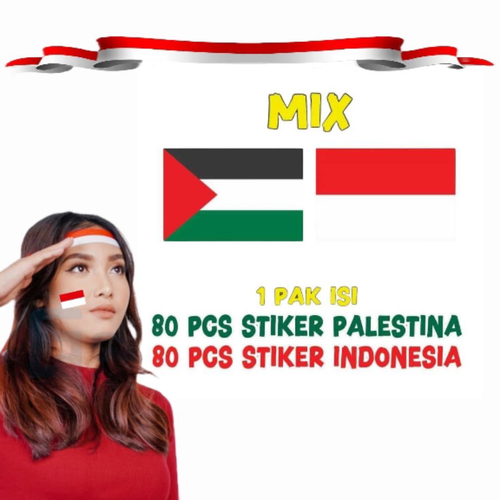 

GOMERDEKA STIKER PIPI BENDERA INDONESIA DAN BENDERA PALESTINA