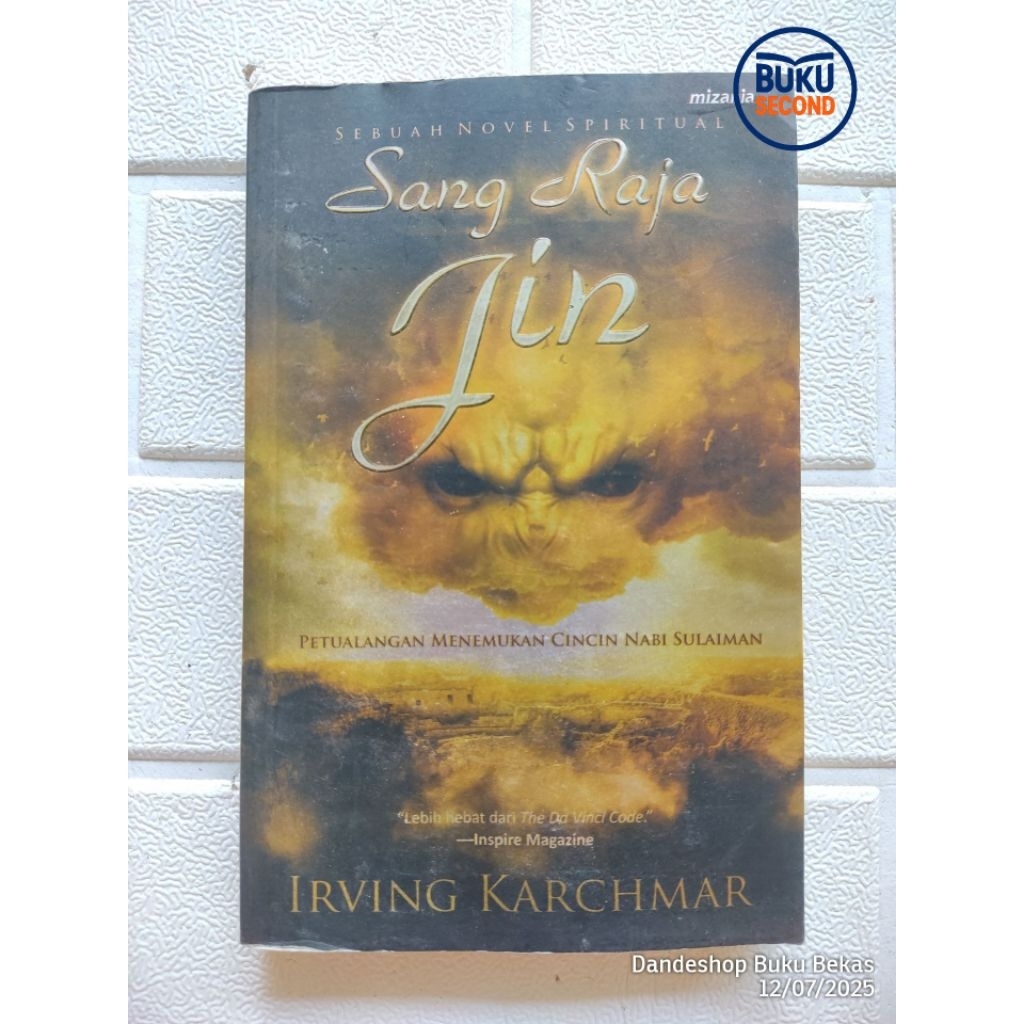Sang Raja Jin oleh Irving Karchmar ( petualangan menemukan cincin Nabi Sulaiman)  - Novel Bekas Prel