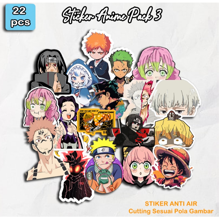 

Stiker Anime Waifu Sticker Pack Aesthetic - Anti Air Dan Sudah DIcutting Vinyl Premium