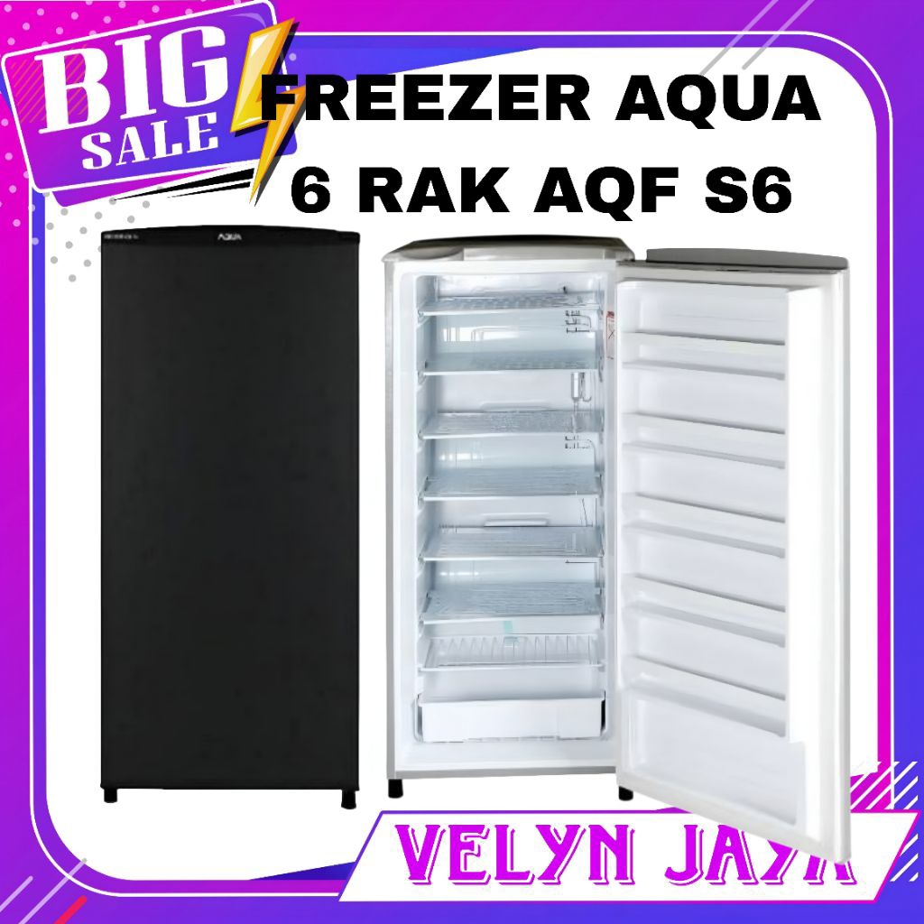 Freezer aqua 6 rak freezer es batu asi 6rak aqua aqf s6