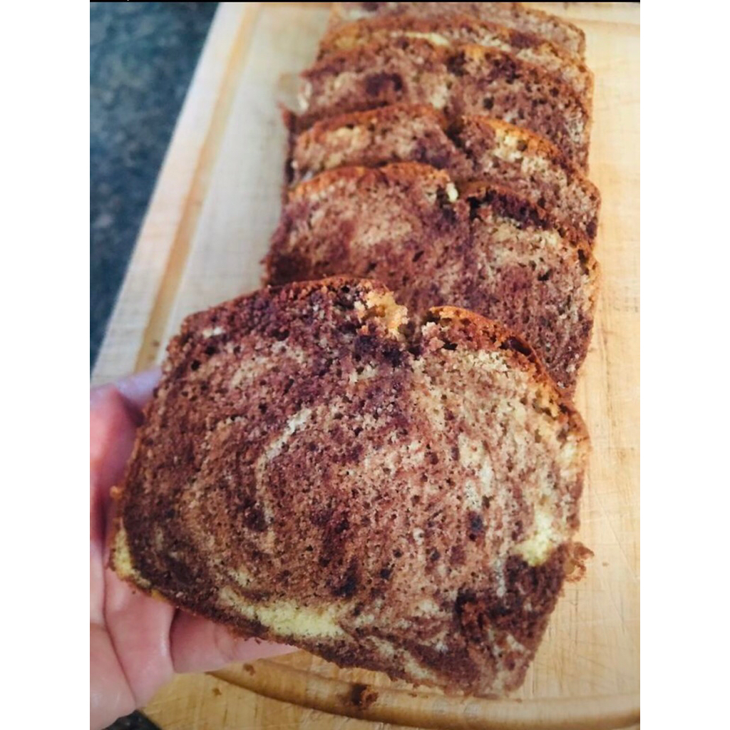 

Marble cake jadul blueband ukuran 10x20x7cm