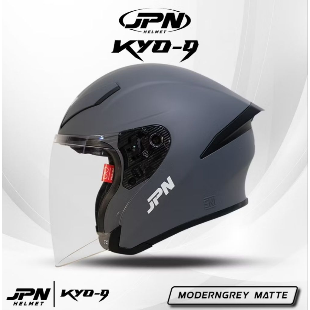 HELM JPN KYO-9 WARNA MODERN GREY DOFF