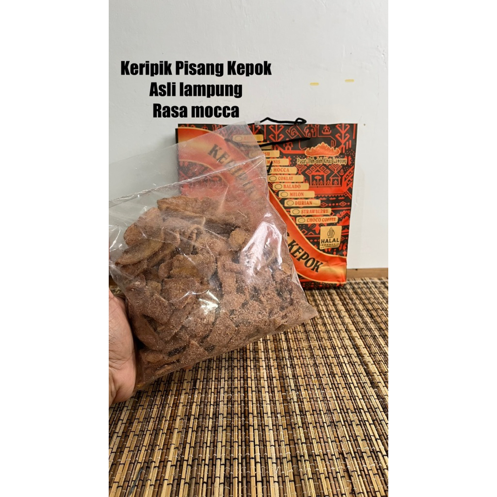 

Keripik Pisang Kepok Asli Lampung Rasa Mocca