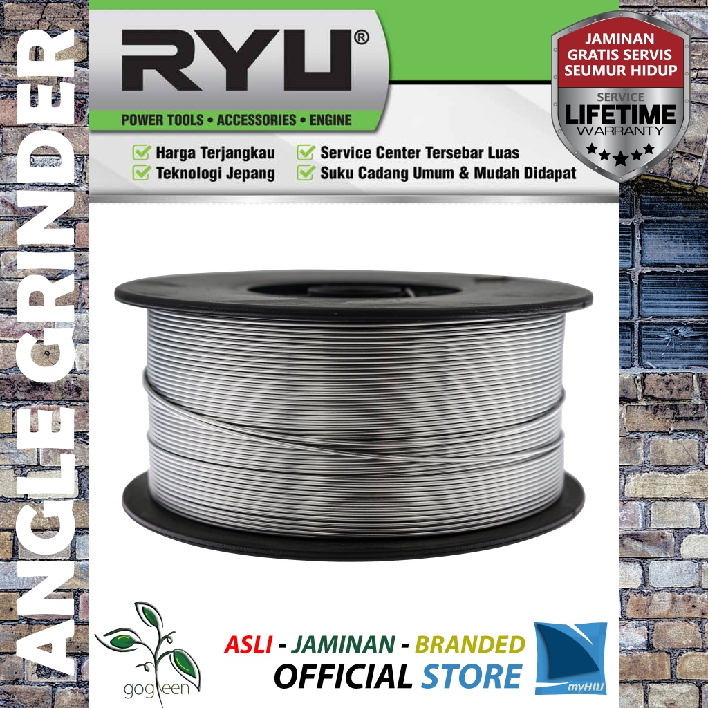 Kawat Las 0,8 mm E71T-GS Tanpa Gas CO2 untuk Las MIG / FCAW - Flux Core Wire RYU