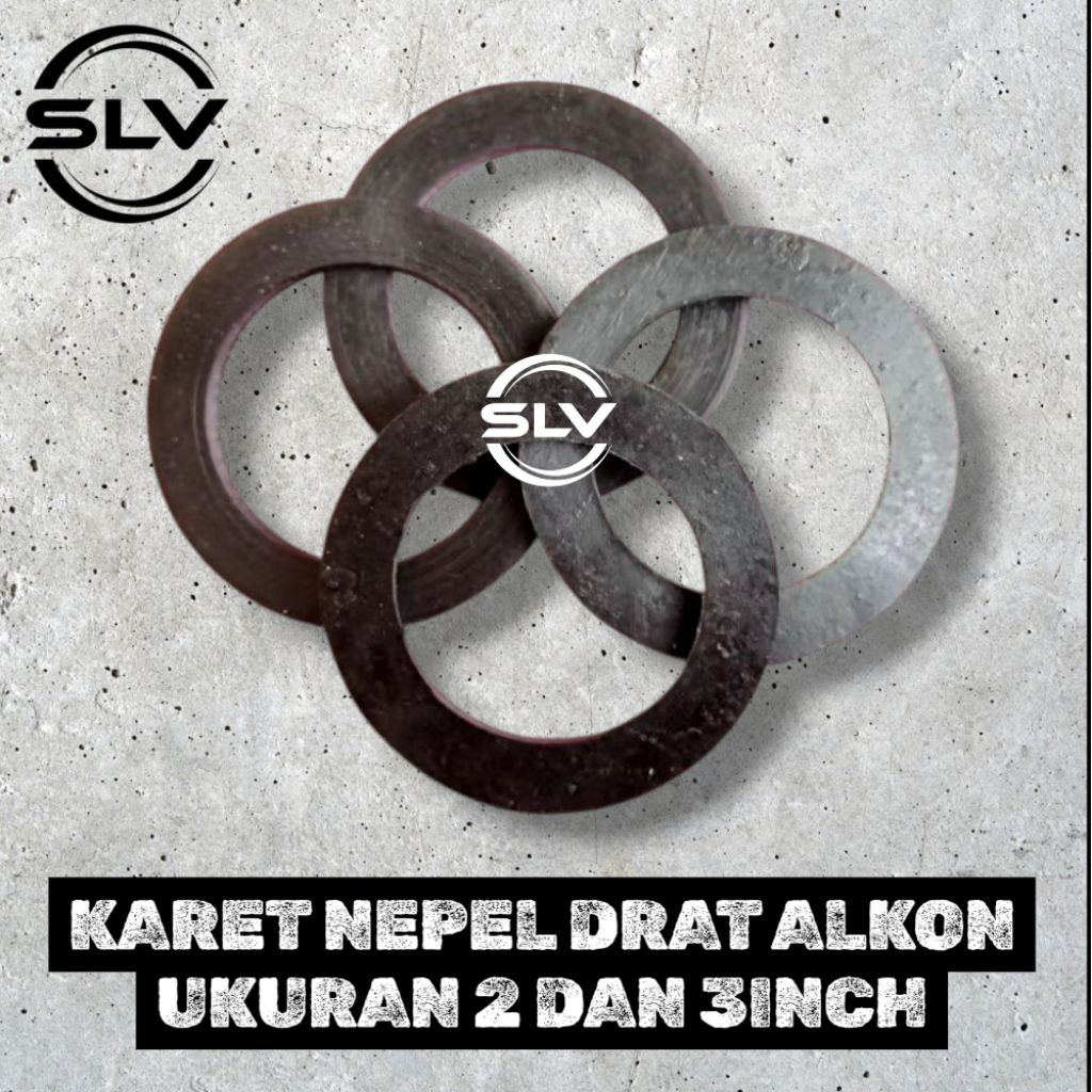 seal peking karet perpak nepel drat kopling Alkon/socket 2"/3inch