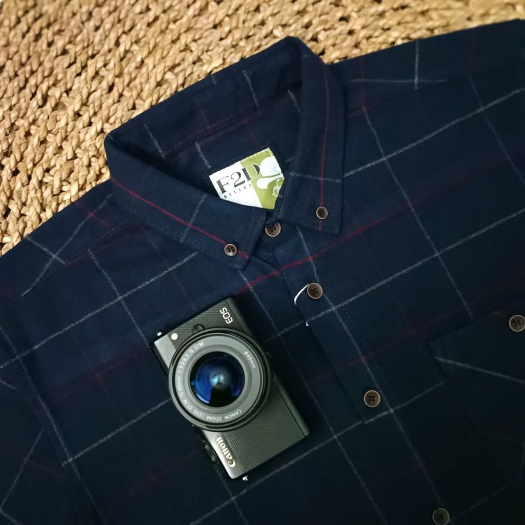 F2D Kemeja Flanel Dark Brown Premium Best Seller / flanel/hem pria/ flanel pria/ kemeja flanel/ eigh