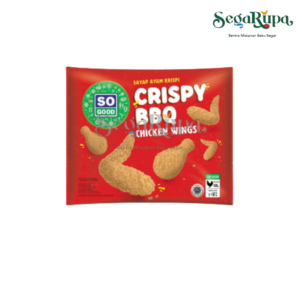 

SO GOOD CRISPY BBQ CHICKEN WINGS 400 GR - SEGARUPA FROZEN FOOD & TOKO DAGING