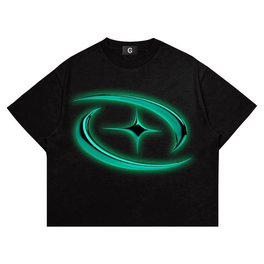 Official Karung Jantan Anown Store T-Shirt Boxy Oversize Hitam S-3XL 24s Kaos Katun Pria