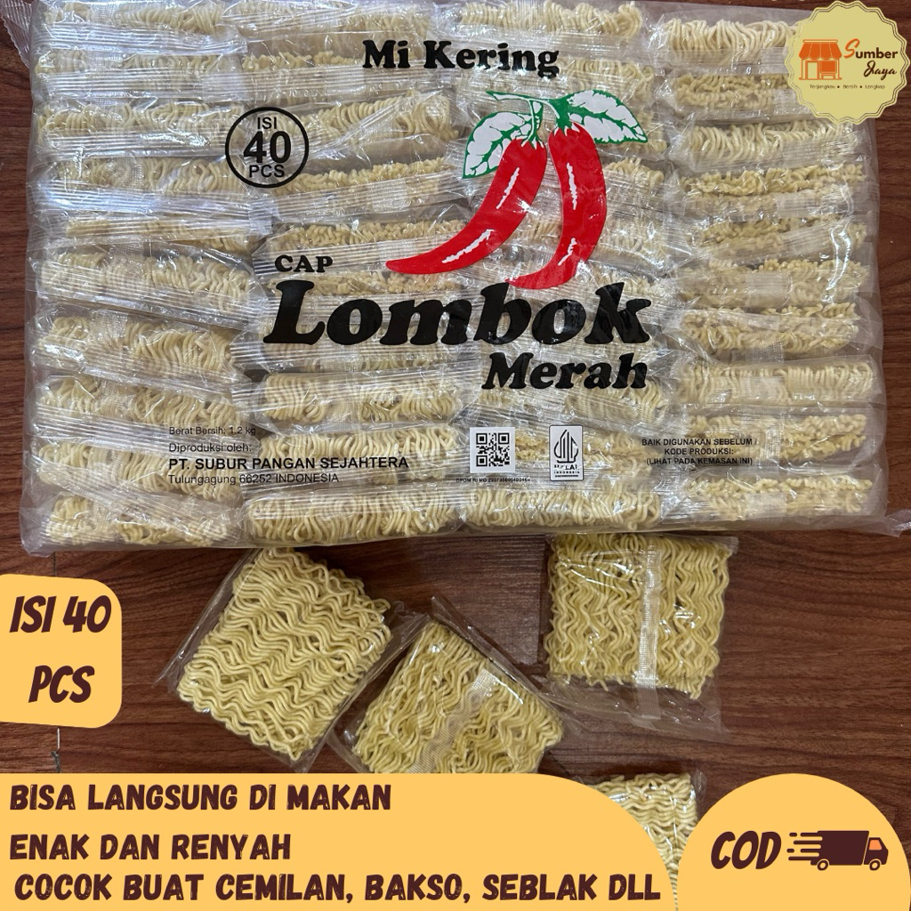 

Mi Kering Bakso dan seblak Mi Yoki isi 40 Pcs Cap lombok