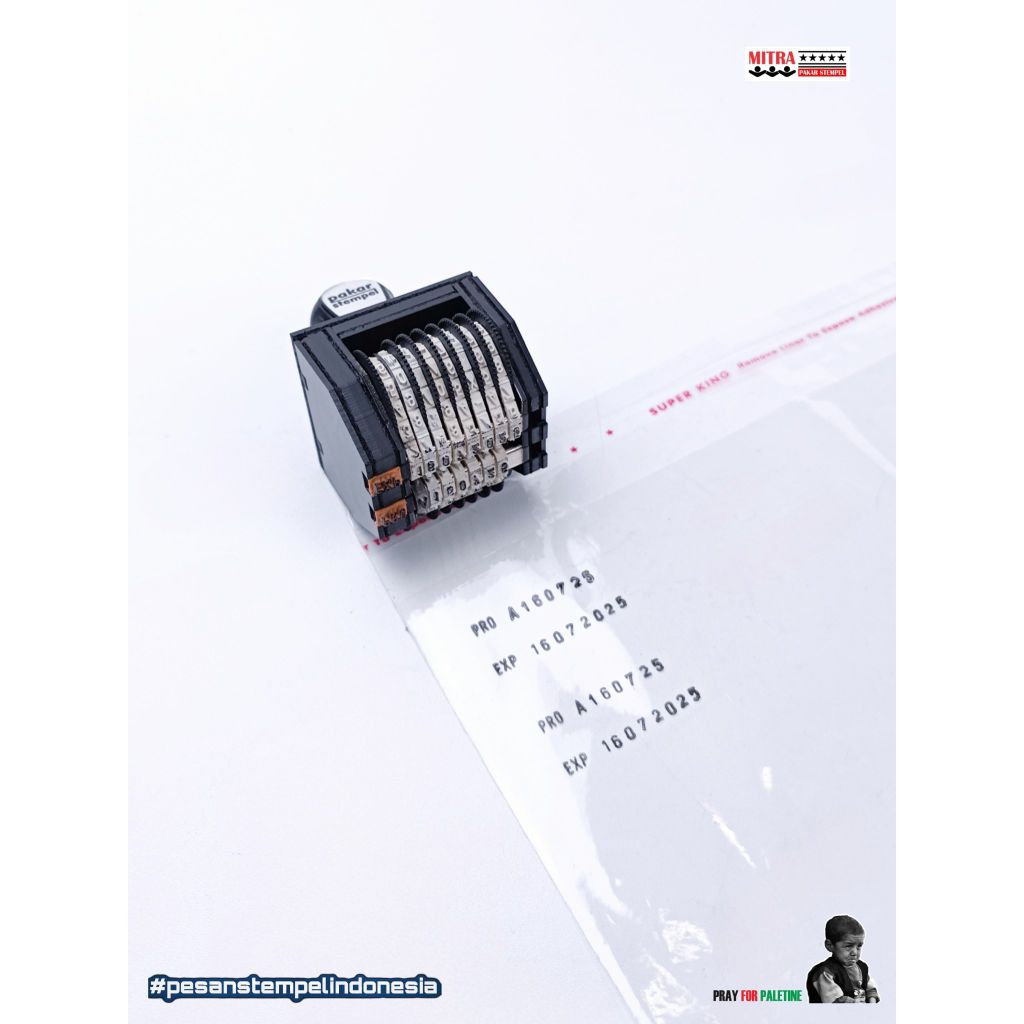 

Jual Stempel Modif 2 Baris EXP, Tanggal Bulan Tahun