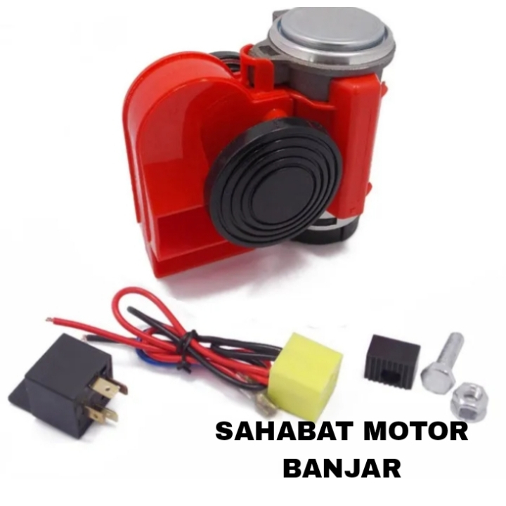 Klakson Angin Dinamo Klakson Kapal 12Volt Cocok Untuk Motor & Mobil