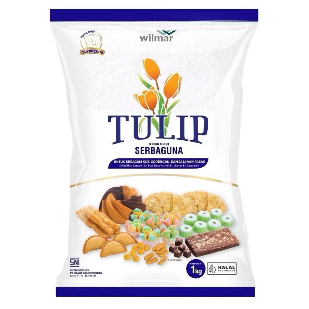 

Tepung terigu serbaguna Tulip 1 kg