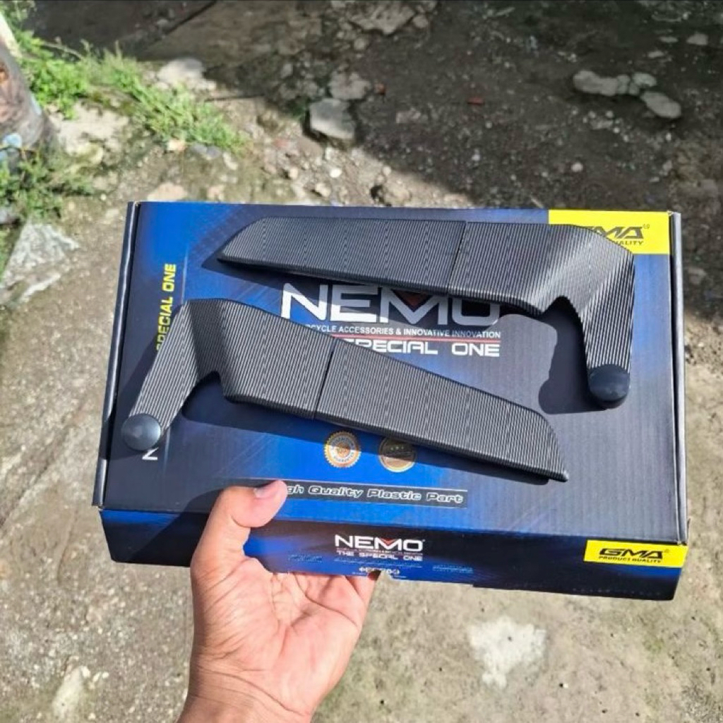 Spion NEMO Winglet Tipe Arrow 100% Ori Nemo Universal utk semua Motor Honda Beat Genio Stylo PCX ADV