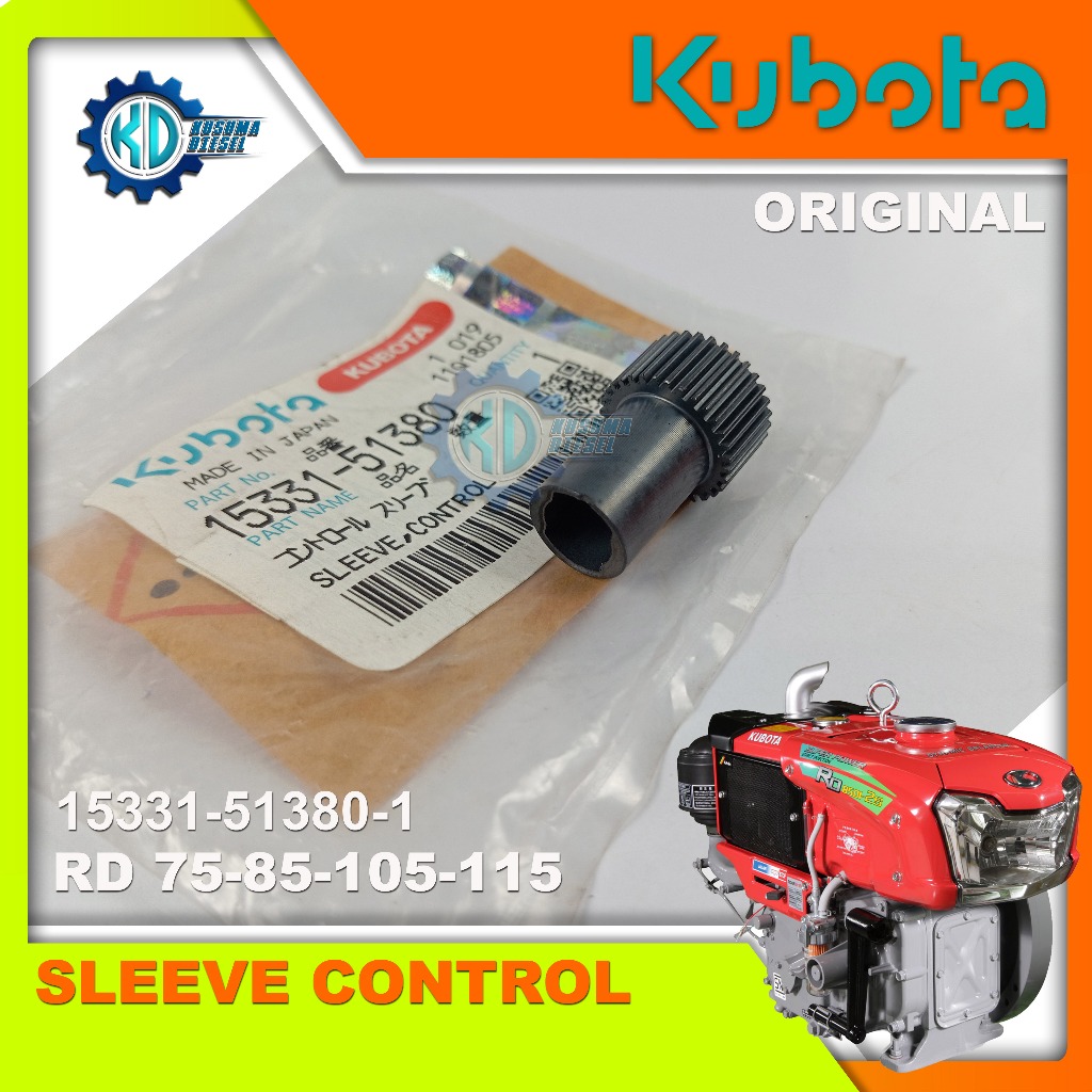 SLEEVE CONTROL RD 75-85-105-115 - SPREPART BOSPOM - SPAREPART DIESEL KUBOTA - ORIGINAL - TERLENGKAP 