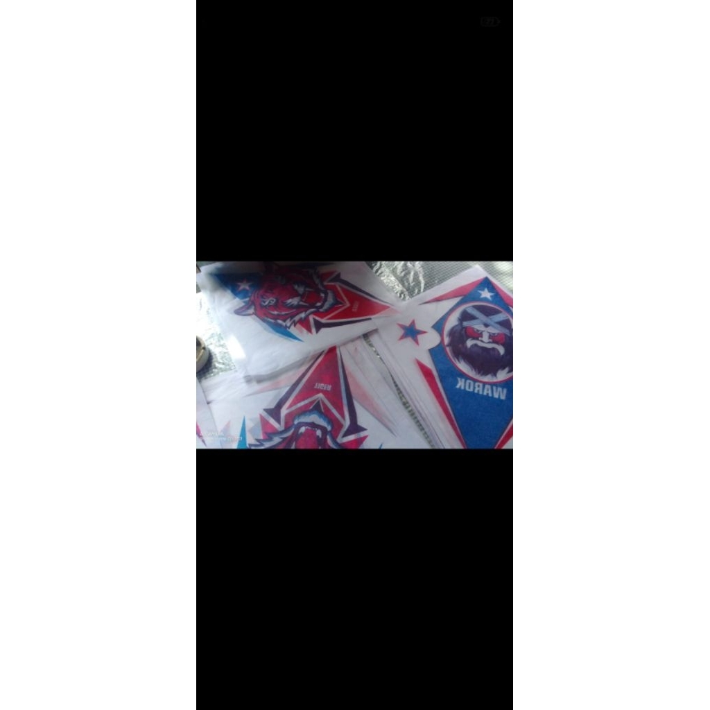 kertas layangan tisu sablon warok dan tiger isi 100pcs