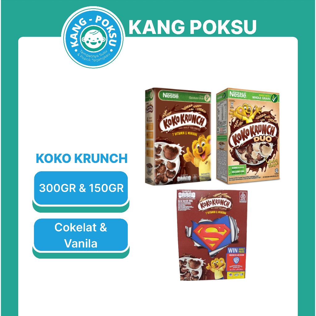 

KOKO KRUNCH DUO VANILA FLAVOUR & COKLAT 300GR / 150GR SEREAL SARAPAN PRLA KPS