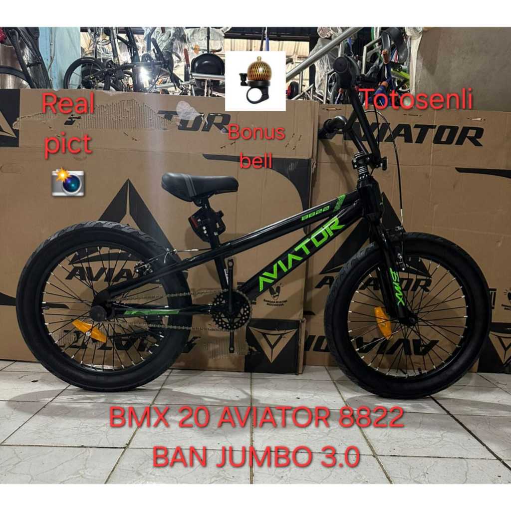 SEPEDA ANAK BMX 20 INCH  AVIATOR 8822 SEPEDA BMX 20 INCH BAN 3.0 BAN JUMBO