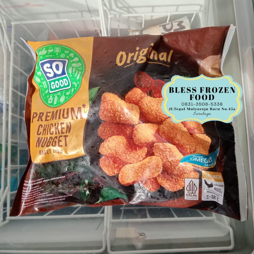 

BFF❄️ SO GOOD PREMIUM CHICKEN NUGGET ORIGINAL 400gr