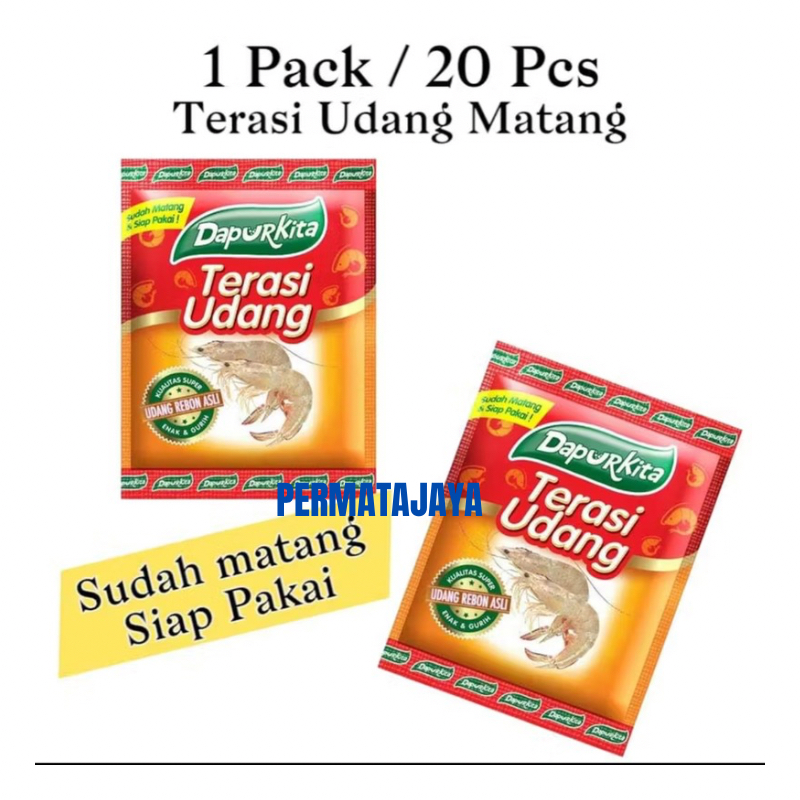 

20 Pcs Terasi Udang Sudah Matang Siap Hidang Bumbu Penyedap Sambel