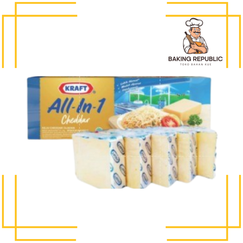 

KEJU KRAFT ALL IN ONE | Kraft All In One Cheddar 2kg kemasan repack EXP 12/25