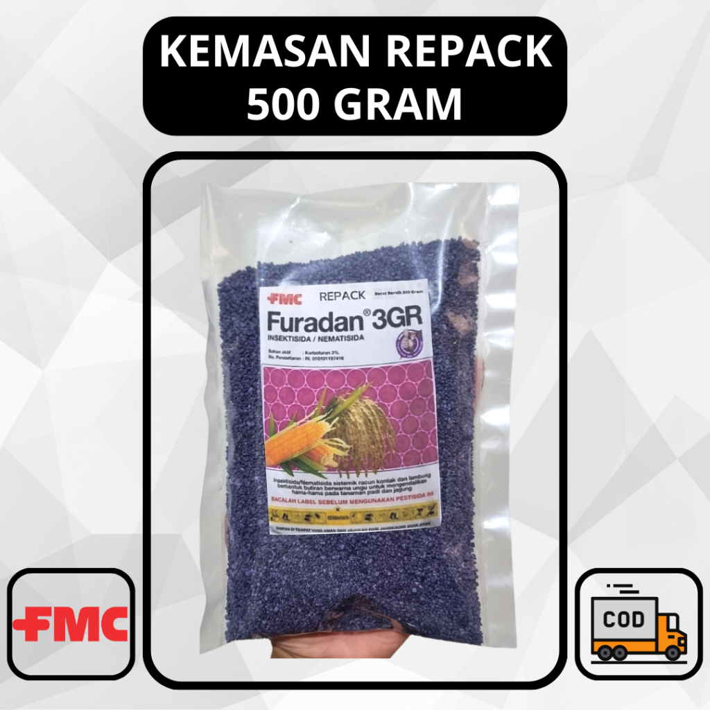 Furadan 500 Gram - Insektisida / Furadan 3GR-Obat Pembasmi Semut / Pembasmi Hama Tanaman Hias