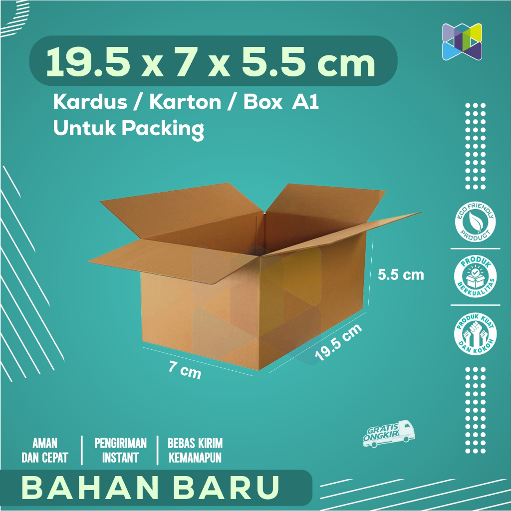 

Box Packing 19.5x7x5.5 / Kardus Packing / Karton Packing