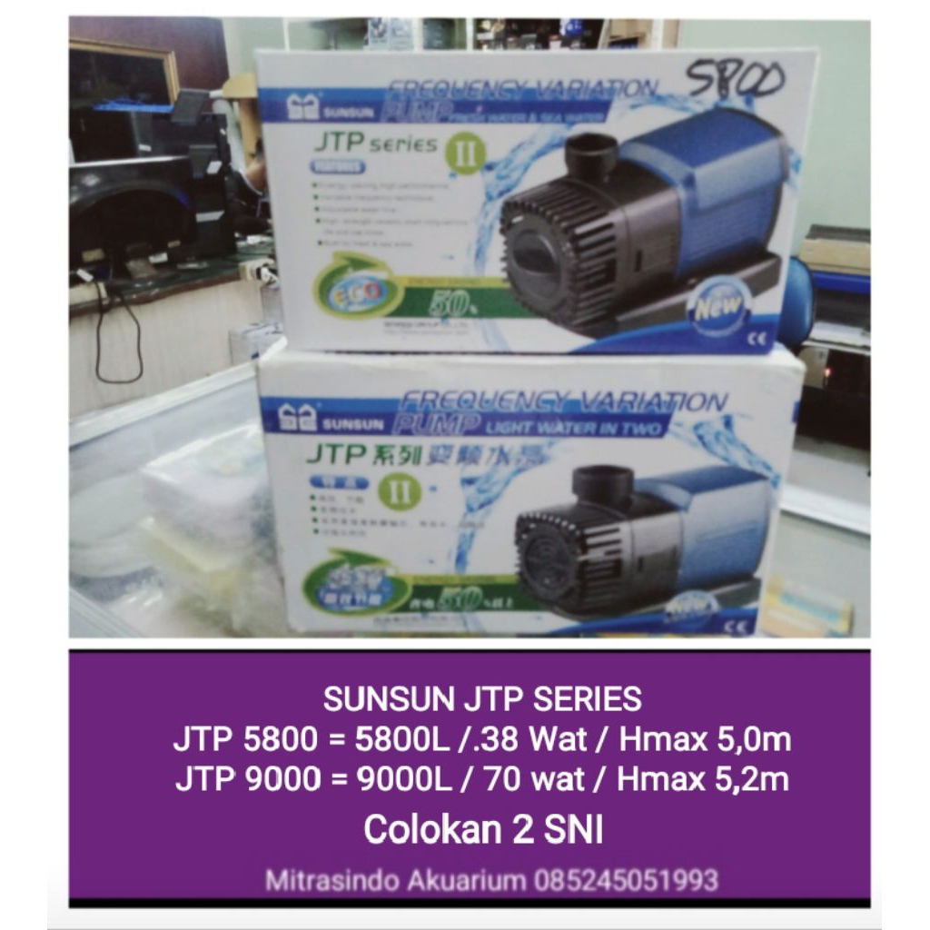 Sunsun JTP 9000 Pompa Celup Kolam Aquarium