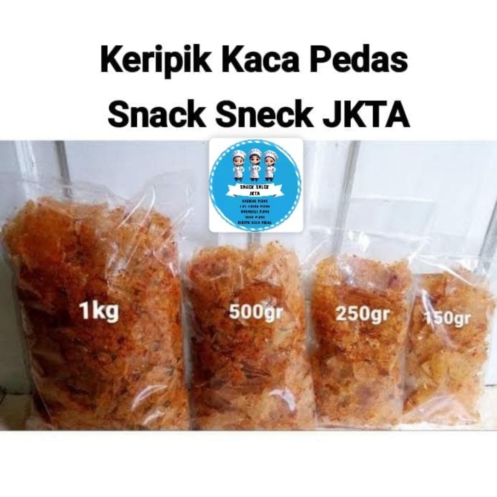 

Keripik Kaca Pedas Asin Gurih Nikmat By Snack Sneck JKTA
