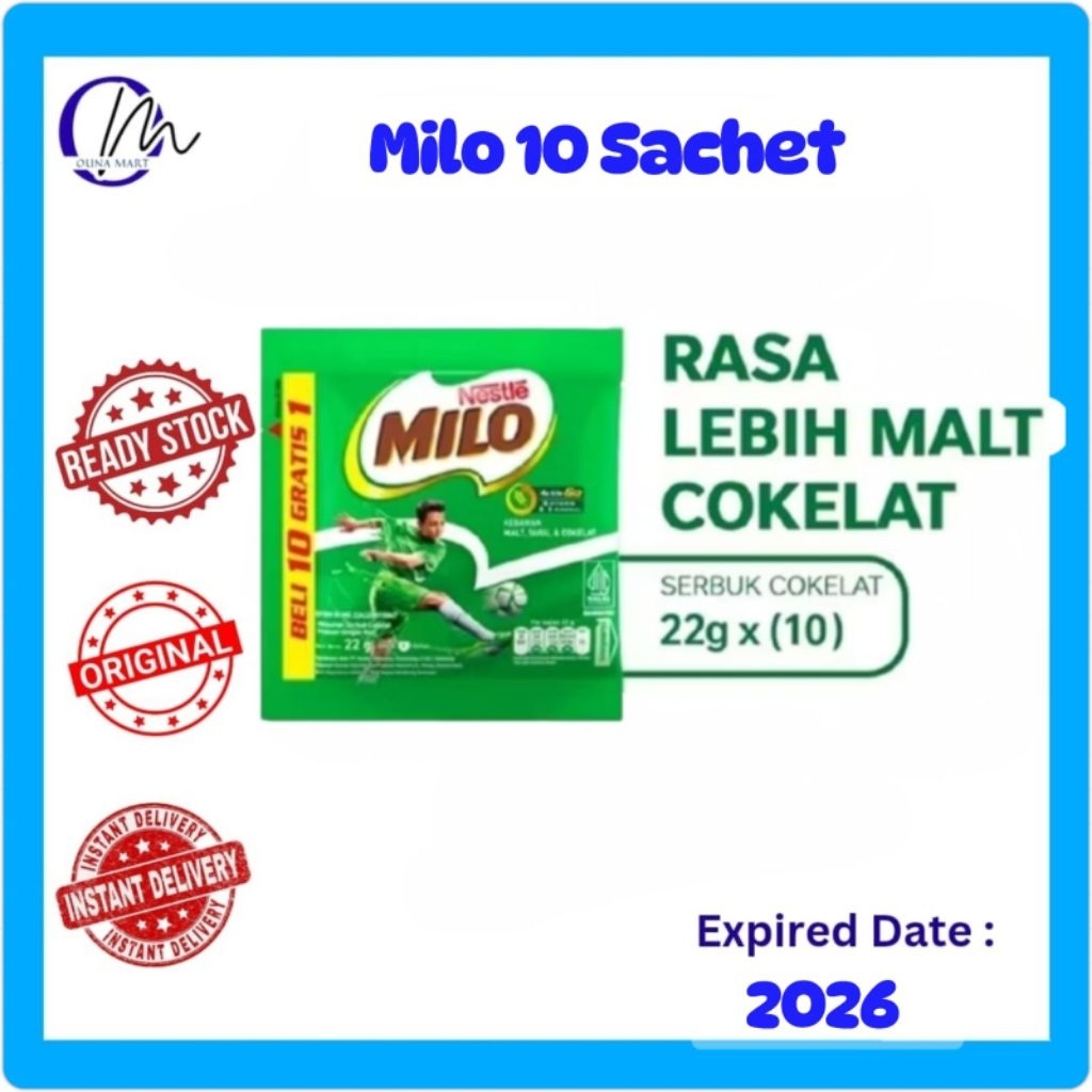 

MILO COKELAT 22G X 10 SACHET
