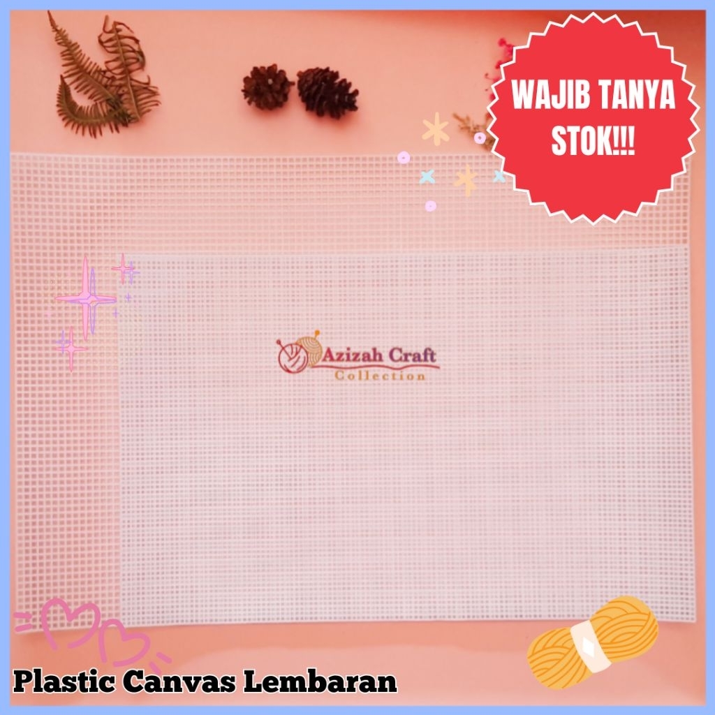 Azizah Craft | Kanvas Plastik Jaring Rajut Lembaran