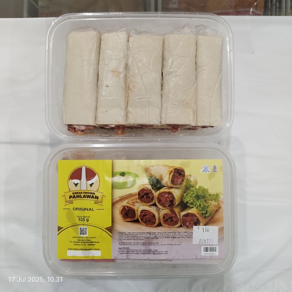 

Kebab Pahlawan Rasa Original 525gr/10pcs - TAMMA