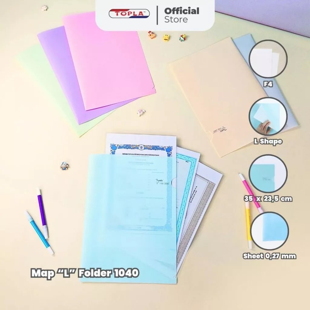 

Map L Topla 1040 ( Clear Sleve Premium Tebal )