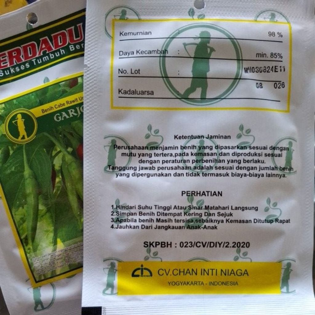 ID BENIH CABE RAWIT HIJAU UNGGUL GARJO. CABAI RAWIT IJO RAJO