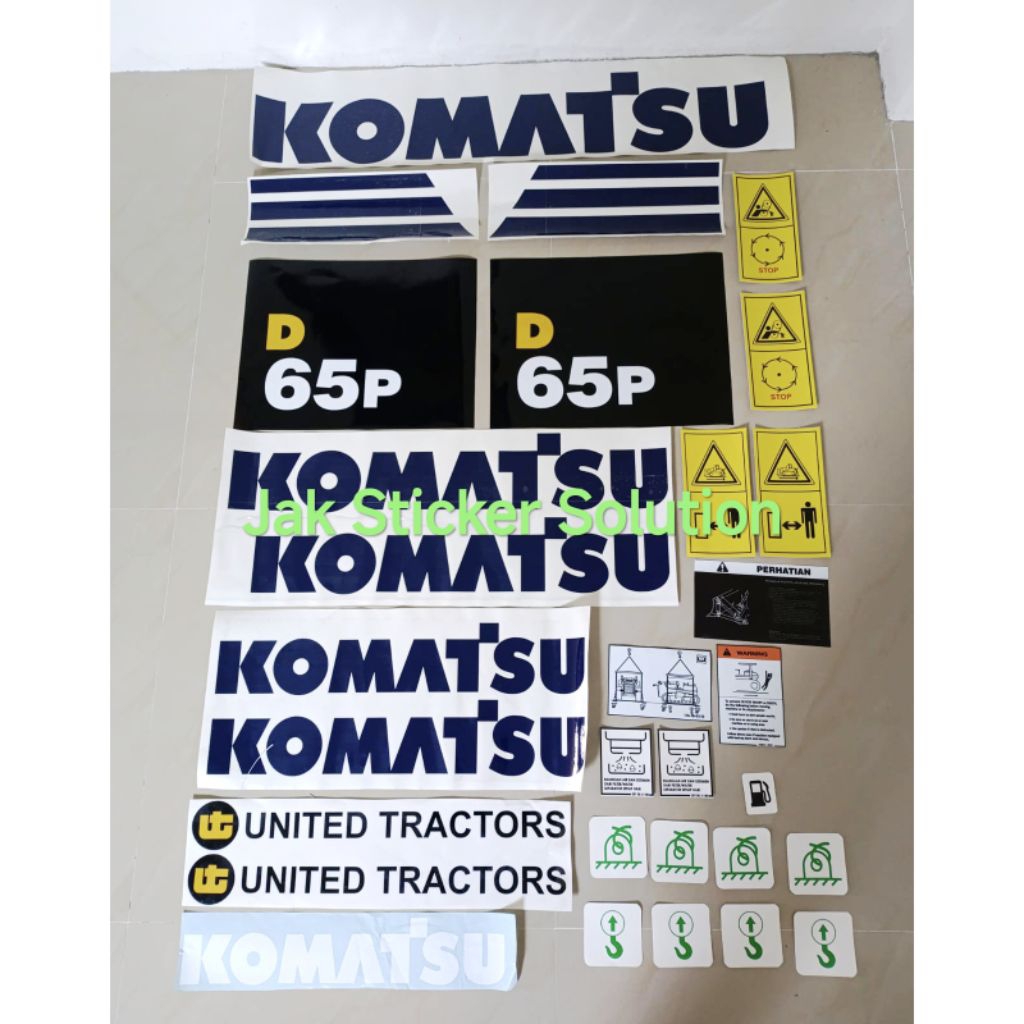 Stiker Dozer Komatsu D65P Decal Sticker