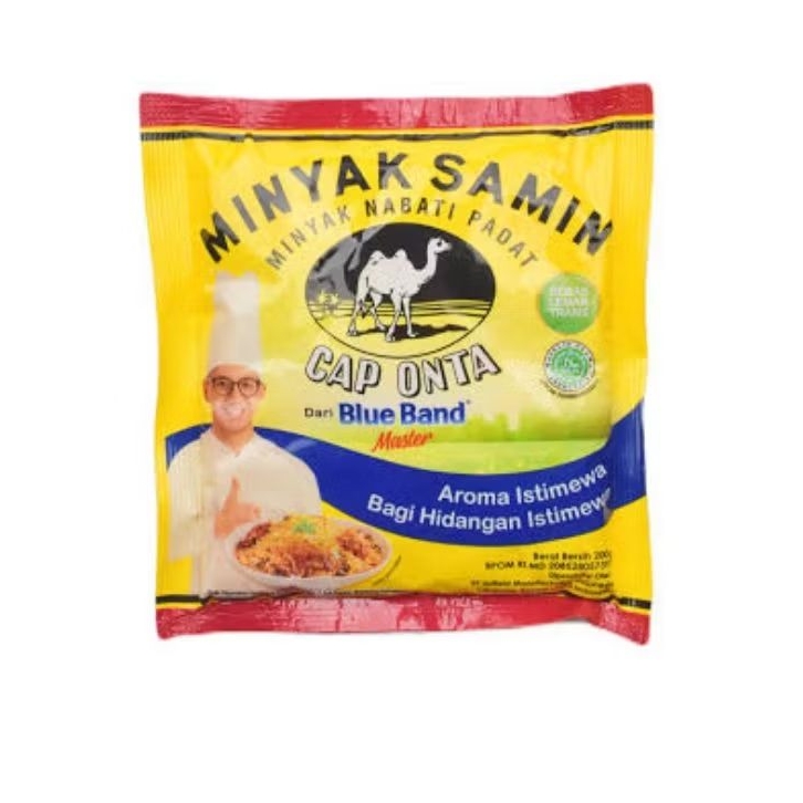 

Blue Band Minyak Samin Minyak Nabati Padat Cap Onta 200 gram