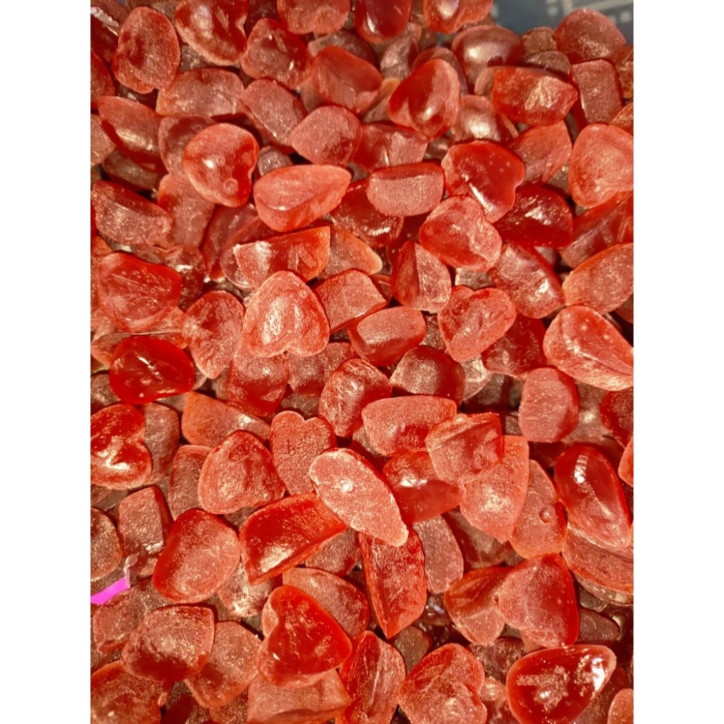 

[NEW]PERMEN JELLY RASA MIX BUAH BENTUK LOVE free sugar 500GR/±150pcs rasa manis asem segar buah-buahan