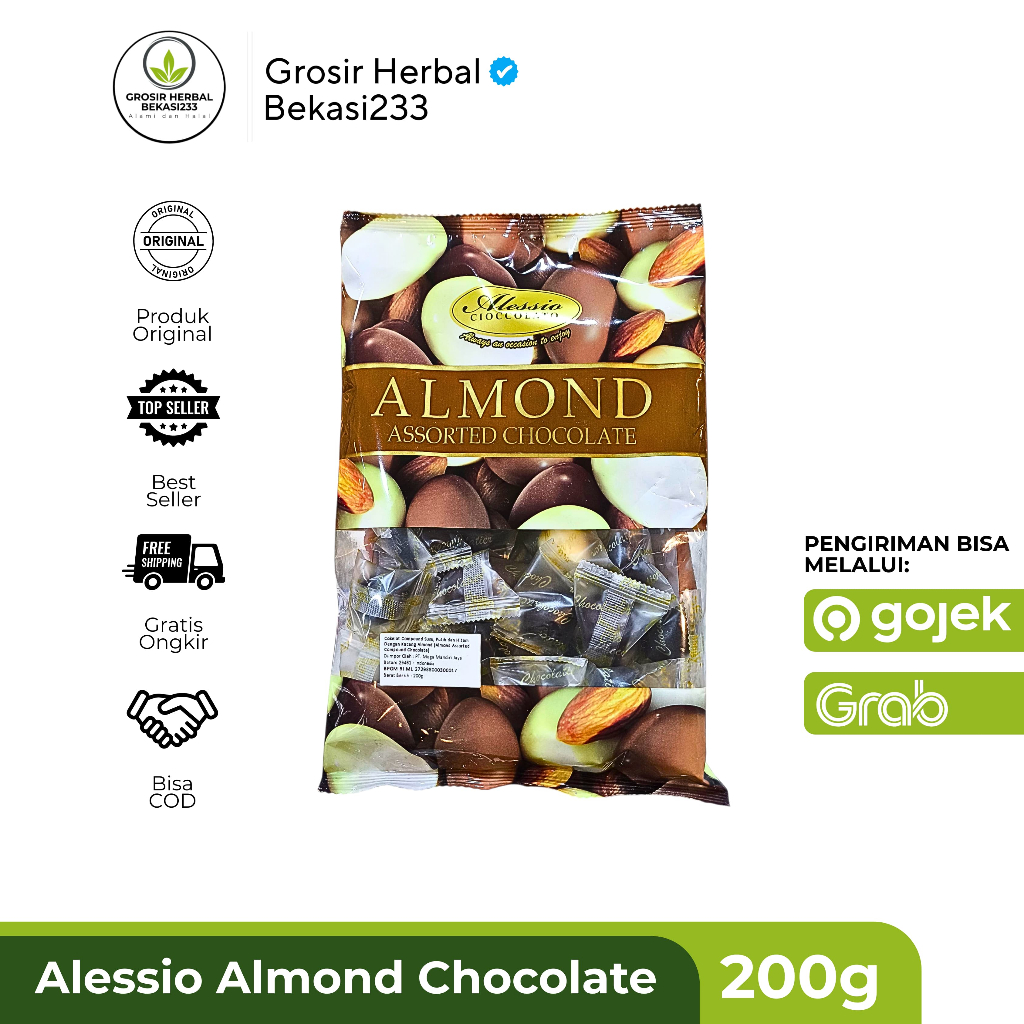 

Alessio Almond Chocolate 200g Alessio Milk Chocolate Malaysia