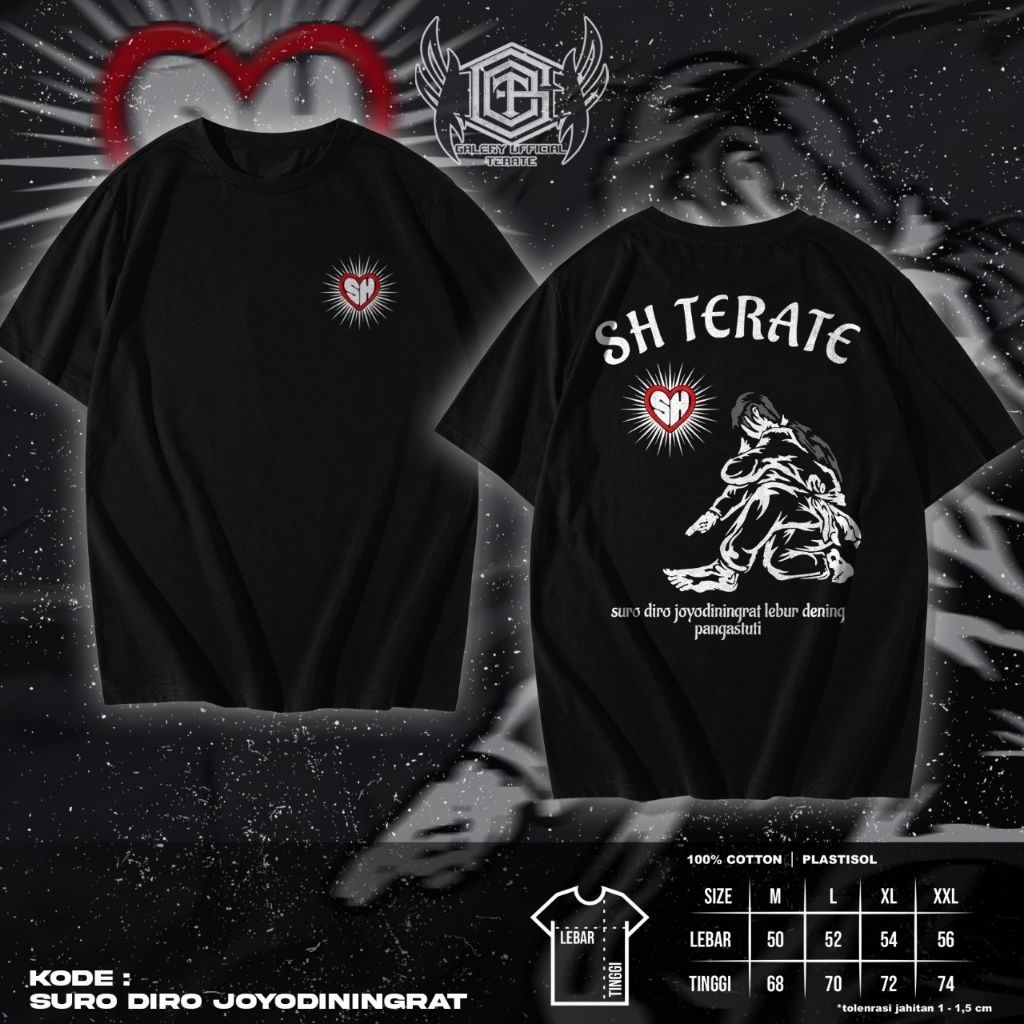 KAOS PSHT KAOS SH TERATE - KAOS PSHT DESAIN SIMPLE COTTON COMBED