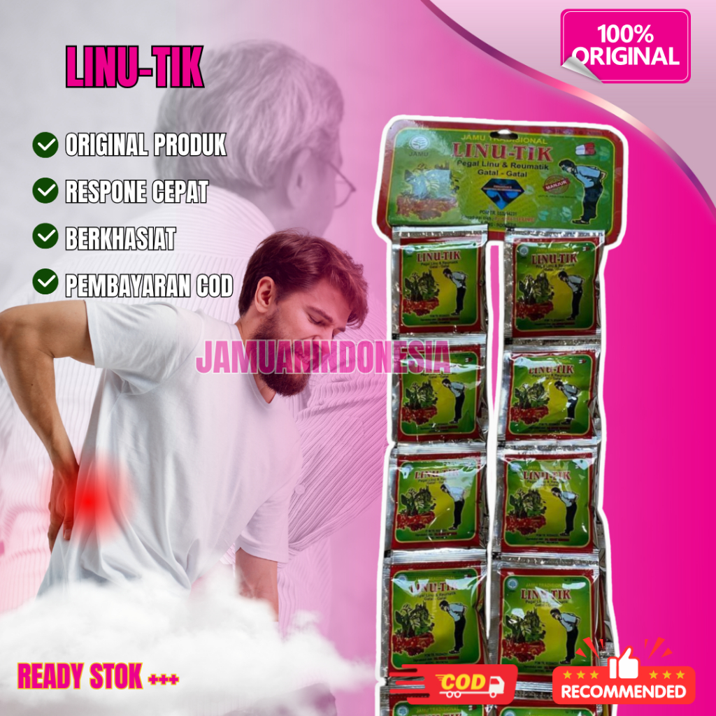 

Jamu Kapsul Linutik Pegal Linu Rematik Hanger Original 20 Sachet
