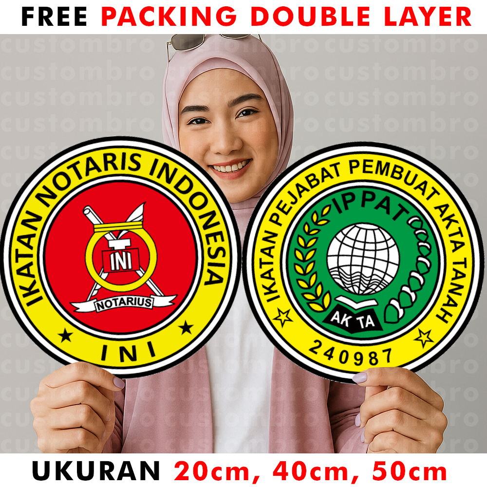 

Stiker Notaris Dan PPAT INI Sticker 20cm 40cm 50cm Bisa Untuk Mobil Pintu Jendela Kantor COD OK