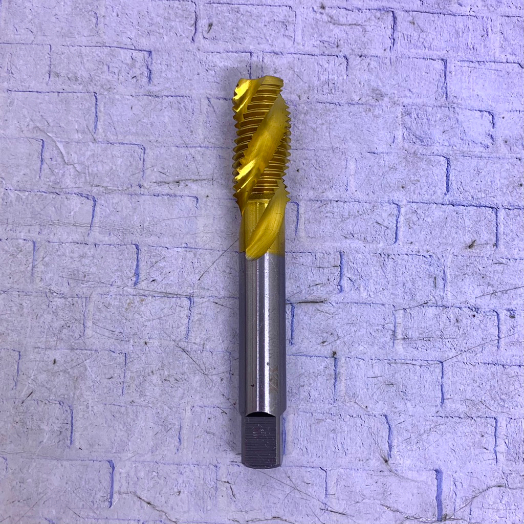 Tap M16 x 2 Spiral HSS Tin Coating baru..Tap M16x2 SP