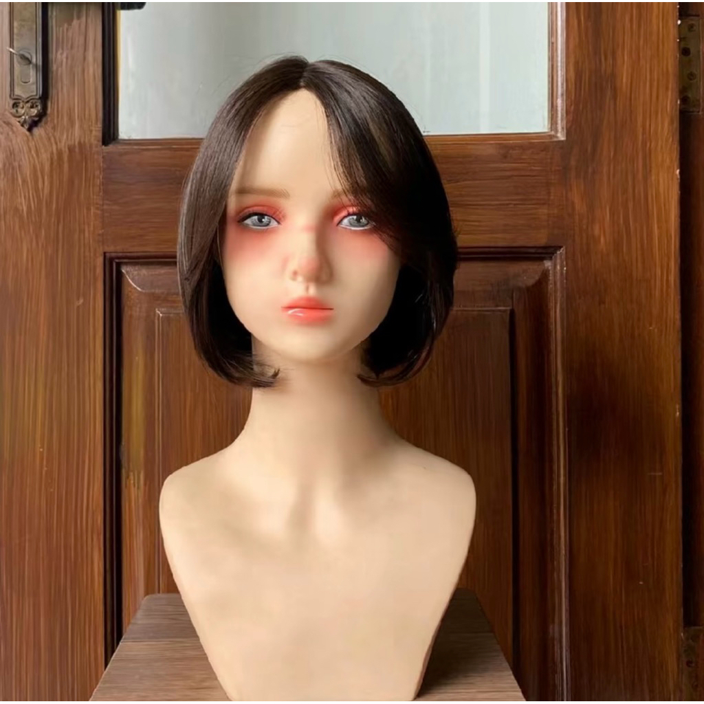 (second like new) full wig lace mono caori short hair panjang 30 cm dengan syntetic fiber import pre