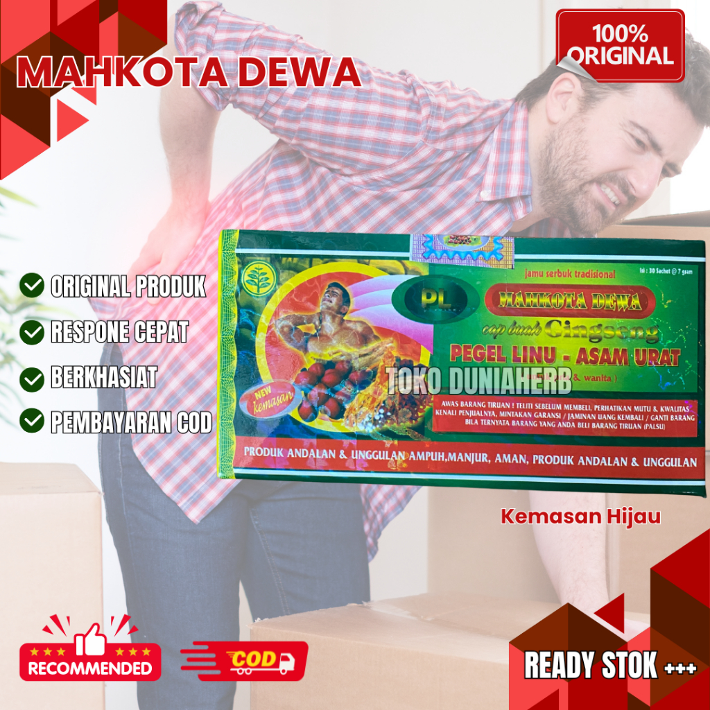 

Mahkota Dewa Original Kapsul Asam Urat Pegal Linu