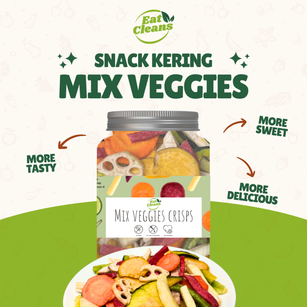 

HALAL Snack Mix Veggies Healthy Cemilan Snack Sayur Buah Kering Snack Sehat Diet Guilty Free