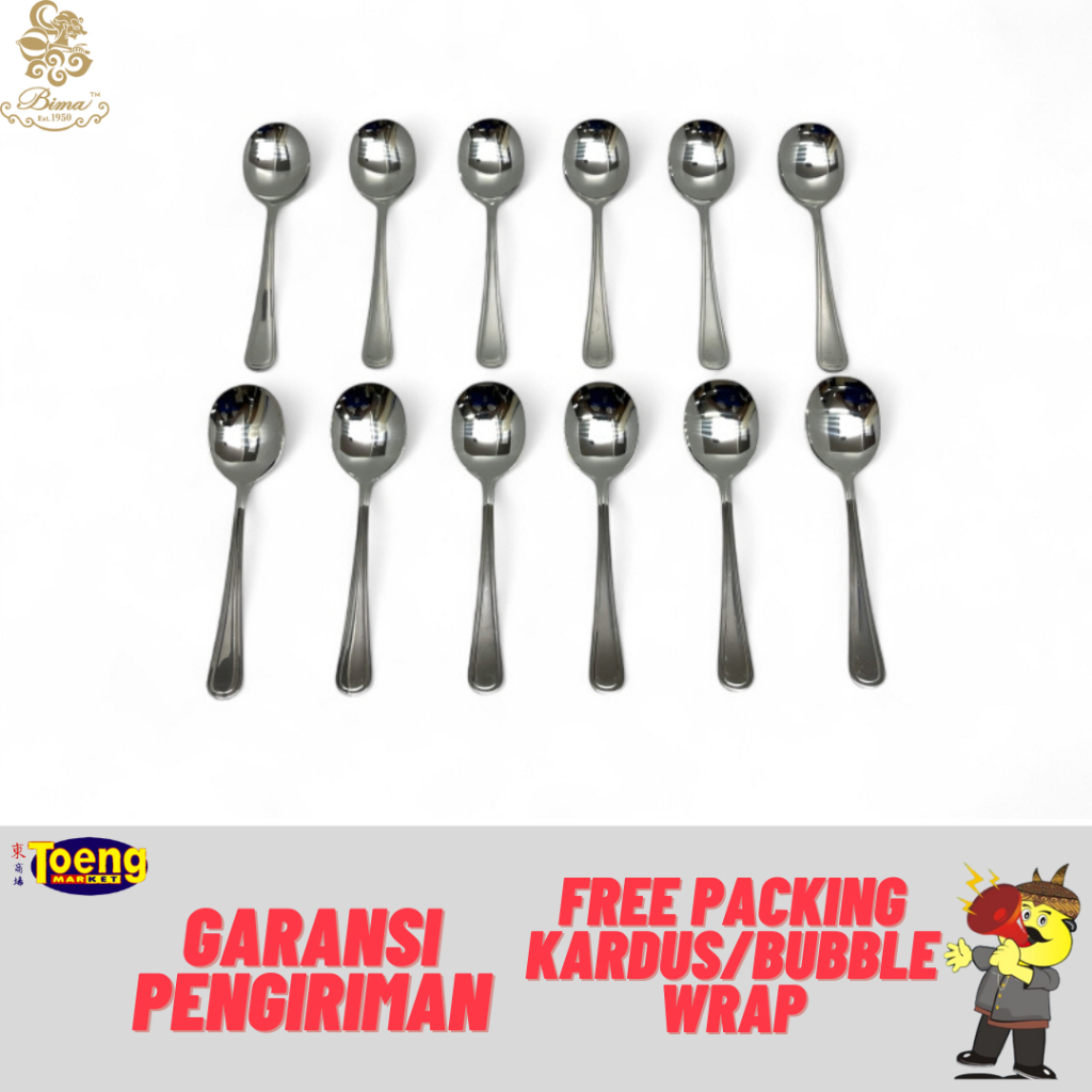 Sendok Makan - SENDOK SOUP (12pcs) R/L- BIMA