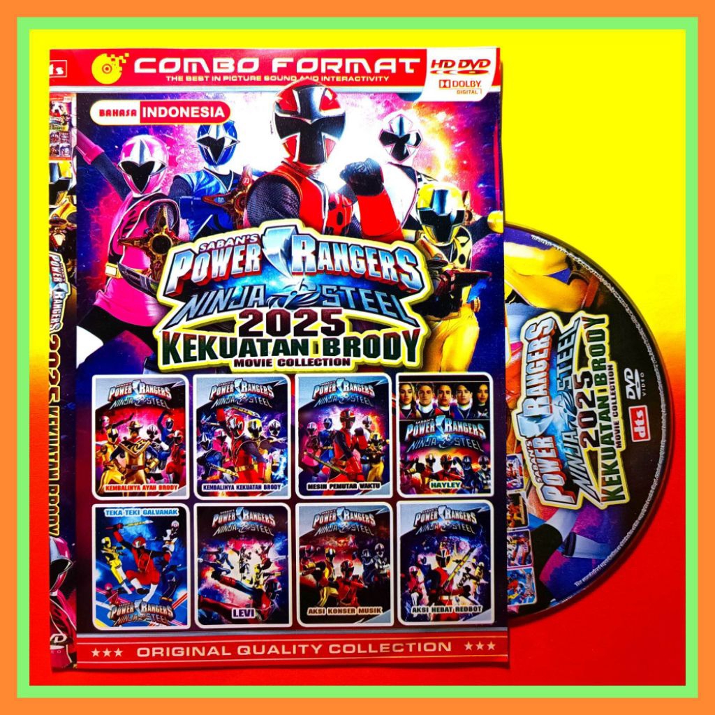 KASET DVD ANAK ANAK POWER RANGERS 2025 KEKUATAN BRODY - KASET DVD TERBARU - KASET DVD POWER RANGERS 