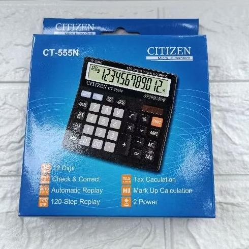 

TERMURAH‼️KALKULATOR CITIZEN CT 555N / 12 CHECK CORRECT MURAH
